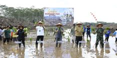 Lakukan Tanam Perdana di Pulang Pisau, Kalteng Percepat Langkah Menuju Swasembada Pangan