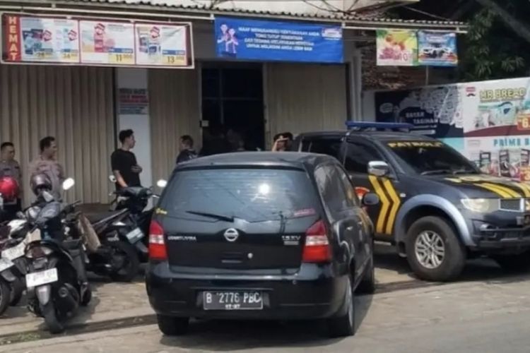 Minimarket di Gunung Sindur Bogor Dibobol Maling, Mesin ATM Dirusak