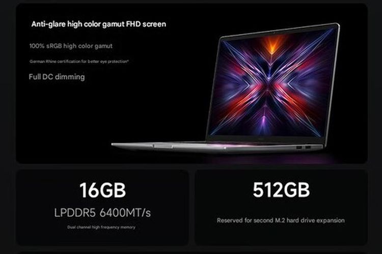 Ilustrasi CPU AMD Ryzen di Redmi Book 14 Ryzen Edition.
