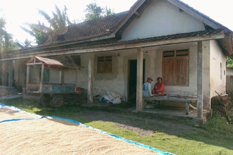 Rumah salah satu korban yang berada di Desa Sumberberas, Kecamatan Muncar 