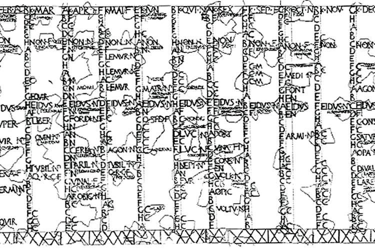 Kalender Romawi, Fasti Antiates Maiores, tahun 60 SM