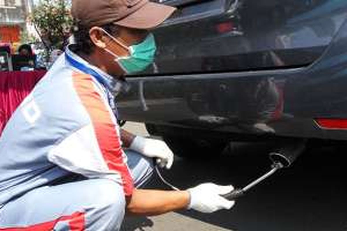 Uji emisi yang diadakan pemerintah kota Jakarta Utara