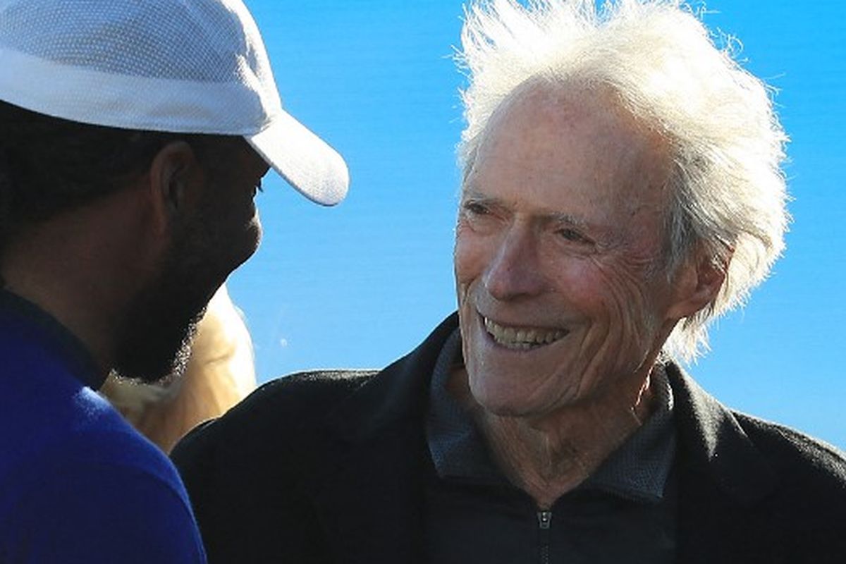 Clint Eastwood pada 9 February 2020 di Pebble Beach, California, AS. 