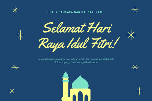 Cara Membuat Kartu Ucapan Idul Fitri dengan Canva