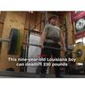 Cetak Rekor, Bocah 9 Tahun Angkat Beban 104 Kg  