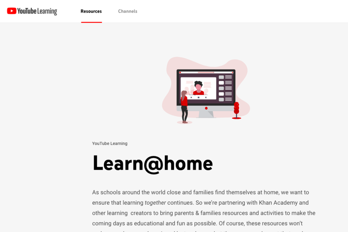 Youtube meluncurkan layanan Learn@Home untuk membantu para masyarakat yang melakukan gerakan Work From Home karena virus corona