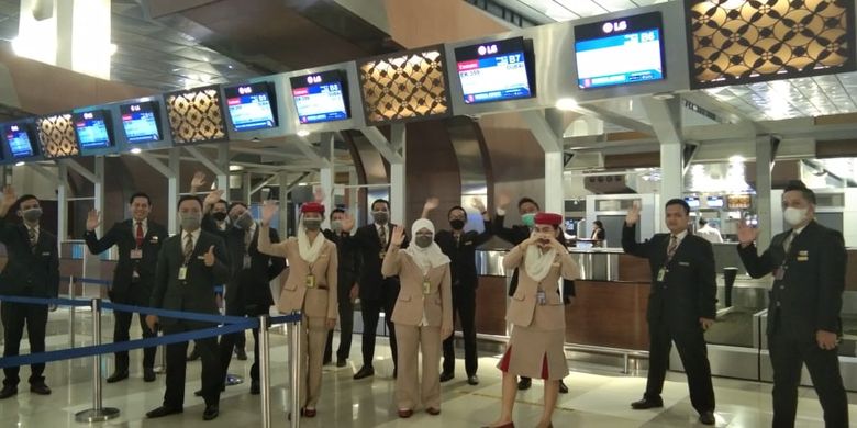 Penerbangan Emirates terakhir dari Jakarta