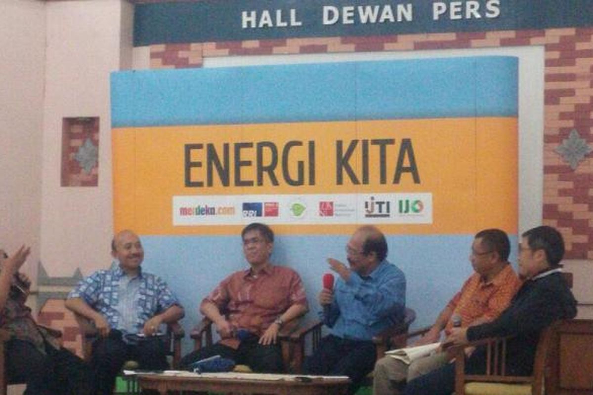 Diskusi Energi Kita di Gedung Dewan Pers Jakarta, Minggu (12/2/2017)