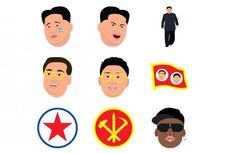 Kim Jong Un Diledek Pakai Satu Set Emoticon