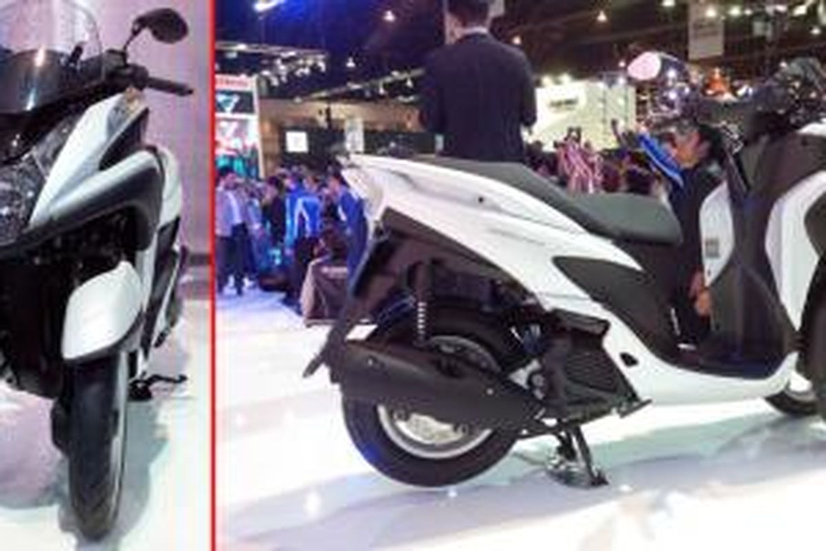 Yamaha Tricity melantai di Bangkok International Motor Show.