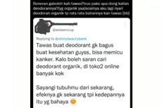 Ramai soal Tawas untuk Deodoran Disebut Picu Kanker, Ini Penjelasan Dokter