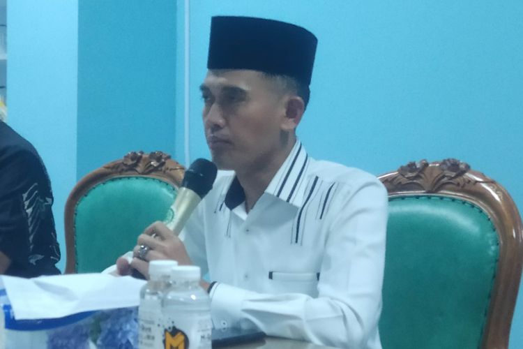 Ketua MUI Bidang Fatwa Asrorun Niam dalam jumpa pers di Kantor MUI, Jakarta Pusat, Selasa (31/5/2022). 