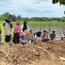 Tulus Terdiam dan Tak Beranjak dari Makam Anaknya yang Jadi Korban Kecelakaan di Bantul