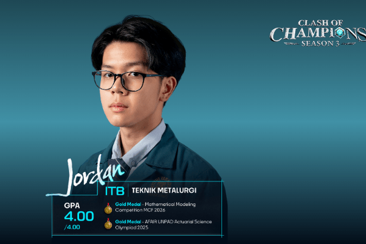 Profil Jordan Hervianto Peserta COC 3, Mahasiswa Metalurgi ITB IPK 4,00