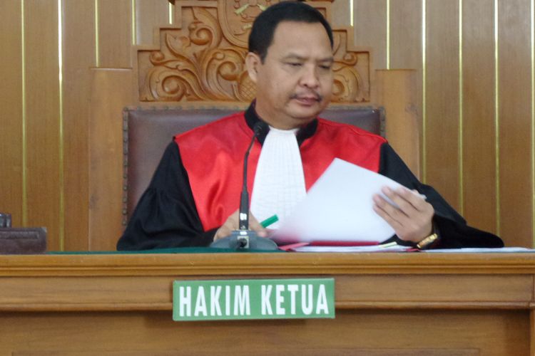 Hakim tunggal Kusno memimpin sidang praperadilan yang diajukan Ketua nonaktif DPR RI Setya Novanto di Pengadilan Negeri Jakarta Selatan, Kamis (7/12/2017).