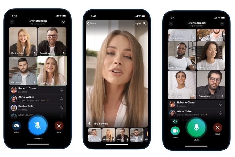 Fitur Group Video Call di aplikasi Telegram