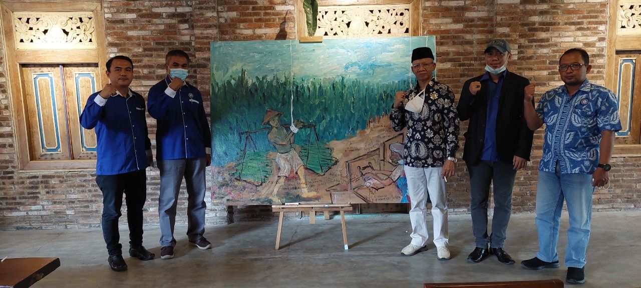 Buruh Rokok Bergerak ke Istana, Protes Cukai Naik dan Serahkan Lukisan ke Jokowi