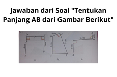 Jawaban dari Soal "Tentukan Panjang AB dari Gambar Berikut"