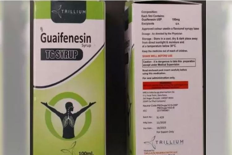Guaifenesin digunakan sebagai obat untuk meredakan dada yang tersumbat dan gejala batuk.