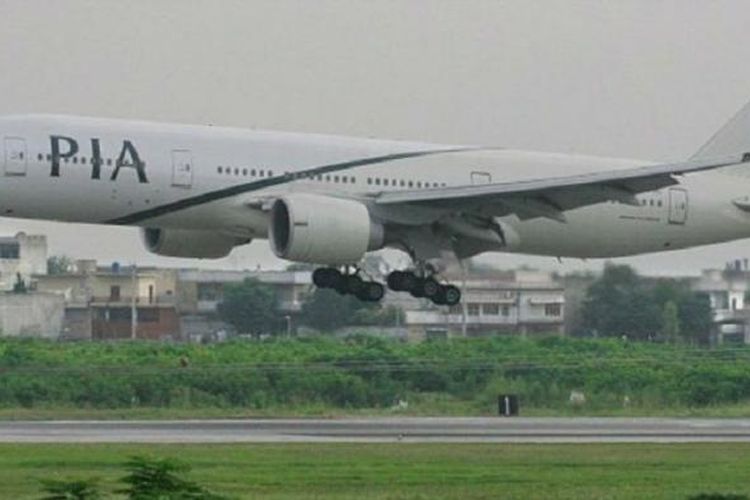 Pesawat milik Pakistan International Airlinies (PIA).