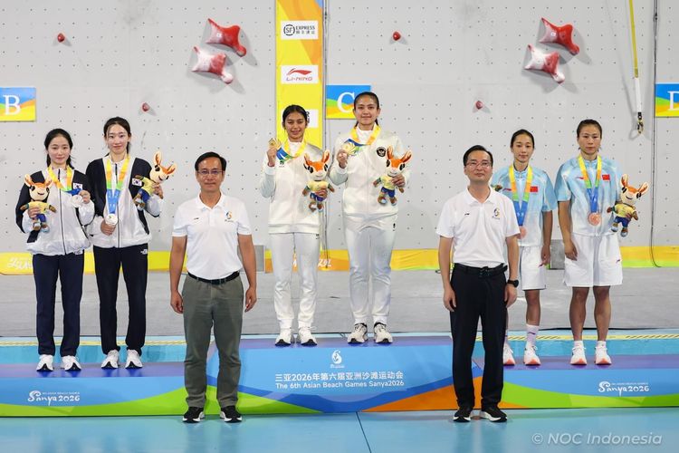 2 Atlet Panjat Tebing Buleleng Raih Emas di Asian Beach Games Sanya 2026, Pecahkan Rekor Dunia