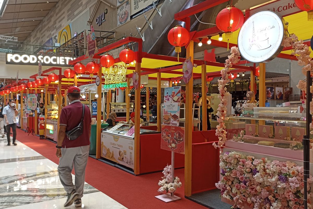 Lunar Food Festival di Kota Kasablanka, Jakarta Selatan, pada Selasa (17/1/2023).
