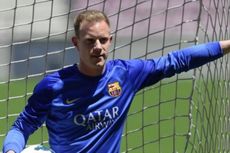 Aksi Berbahaya Ter Stegen pada Barcelona Vs BATE