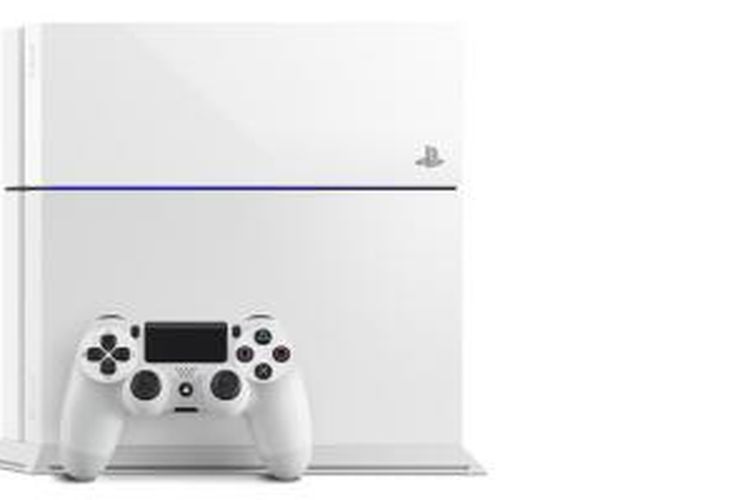 Varian PlayStation 4 berwarna putih