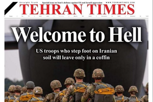 Surat Kabar Iran Kirim Peringatan Akan Invasi AS: 'Welcome to Hell'