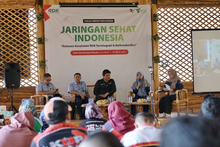 Divisi Kesehatan Dompet Dhuafa menggelar FGD Jaringan Sehat Indonesia di Desa Tani, Lembang, Bandung, Jawa Barat, 17-18 Juli 2023.
