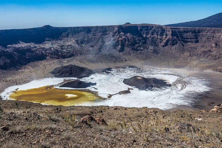 Bentuk tengkorak jika dilihat dari tepi kladera. 