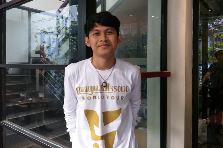 Indra Jegel saat ditemui di kawasan Senopati, Jakarta Selatan,  Selasa (24/7/2018).