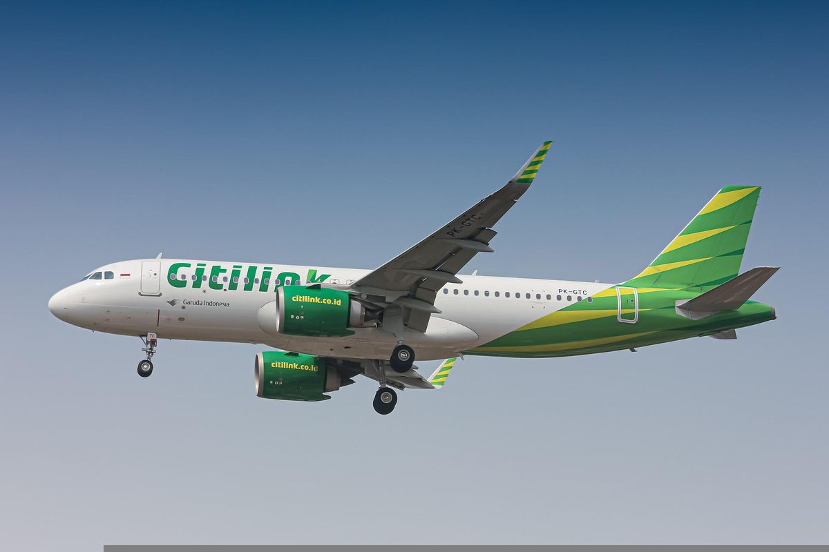 Ilustrasi pesawat Citilink Indonesia. 