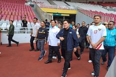 Momen Prabowo-Erick Thohir Cek Pemain Timnas Sepak Bola Muda Indonesia Latihan di GBK