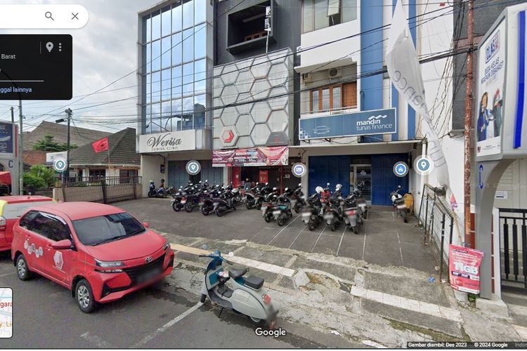 Lokasi demonstrasi di depan kantor PT Mandiri Tunas Finance, Jalan Yudanegara,  Kota Tasikmalaya.