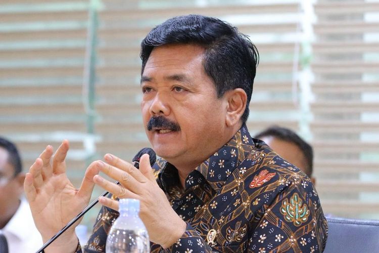 Menteri ATR/Kepala BPN Hadi Tjahjanto SAAT menghadiri Rapat Kerja dengan Komite I DPD RI Selasa (14/11/2023).