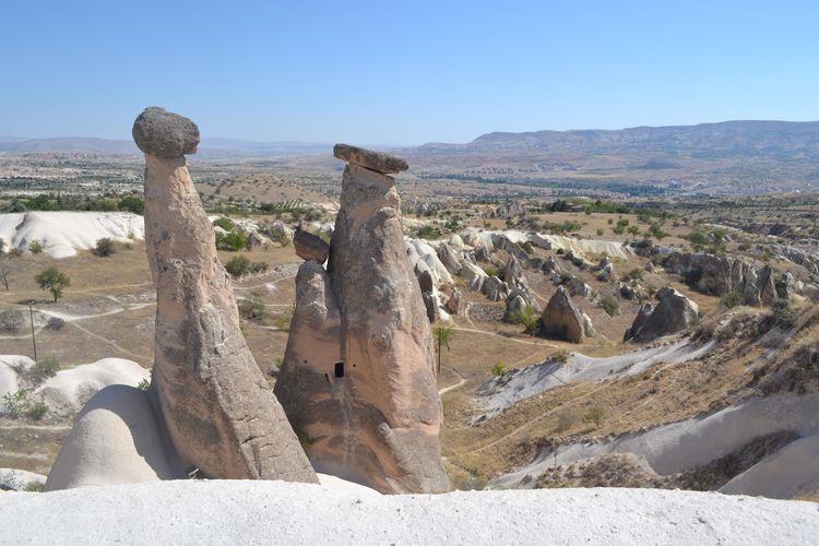 Salah satu lembah berbatu di Cappadocia, Turki