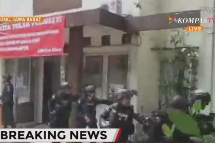 Bom panci meledak di Bandung, Senin (27/2/2017).