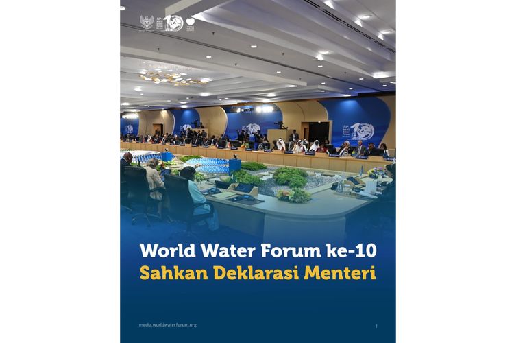 The 10th World Water Forum 2024 atau Forum Air Sedunia ke-10 yang berlangsung dari Sabtu (18/5/2024) hingga Sabtu (25/5/2024) di Nusa Dua, Bali, menghasilkan Deklarasi Menteri yang menekankan tiga poin utama.