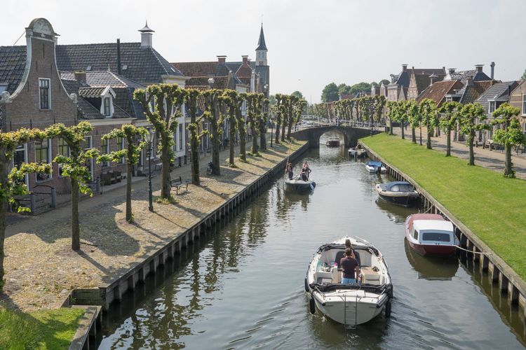 Ilustrasi kota Belanda.