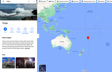 Tonga diterjang tsunami, Raja Tonga dievakuasi