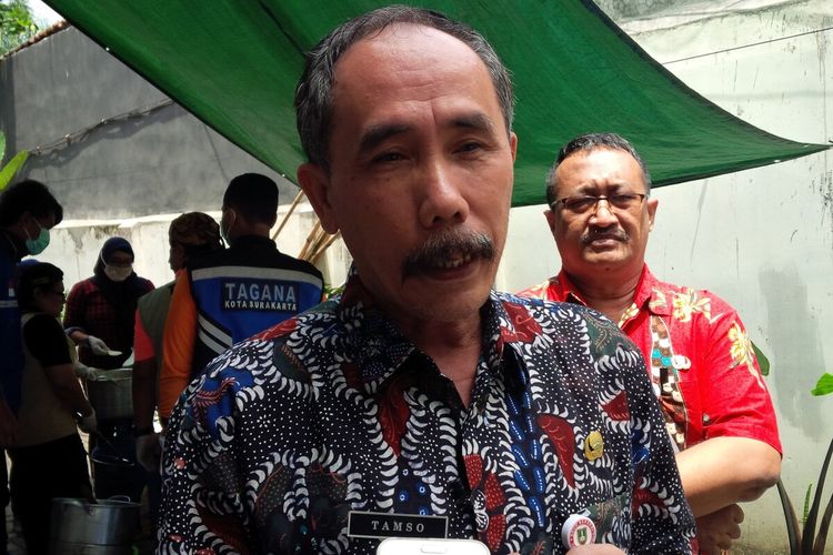 Kepala Dinas Sosial (Dinsos) Kota Surakarta, Tamso, Selasa (24/3/2020).