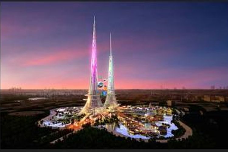 Diberi nama Menara Phoenix, gedung tersebut berada di lahan seluas 47 hektar, dan masuk dalam masterplan kawasan Kota Wuhan. 