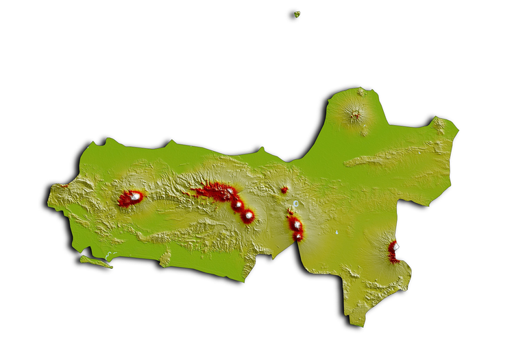 Ilustrasi peta Jawa Tengah