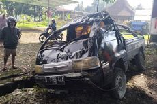 Pikap Tabrak Pohon hingga Terbalik di Banyumas, 2 Penumpang Tewas