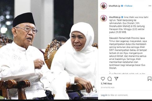 Khofifah: Gus Sholah, Paket Lengkap Seorang Negarawan