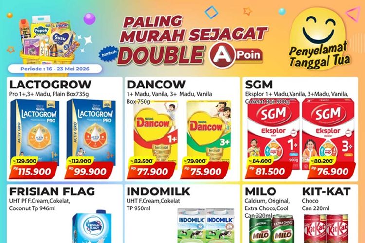 Promo Alfamart 16-23 Mei, Diskon Harga Dancow, Kopi hingga Deterjen Daia