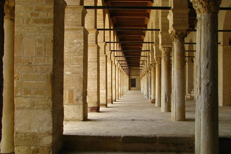 Ilustrasi masjid - Masjid Agung Kairouan di Tunisia.