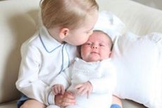 Foto Pangeran George dan Putri Charlotte Dipuji Warga Inggris