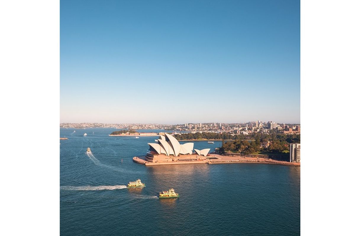 Ilustrasi Sydney Opera House. 